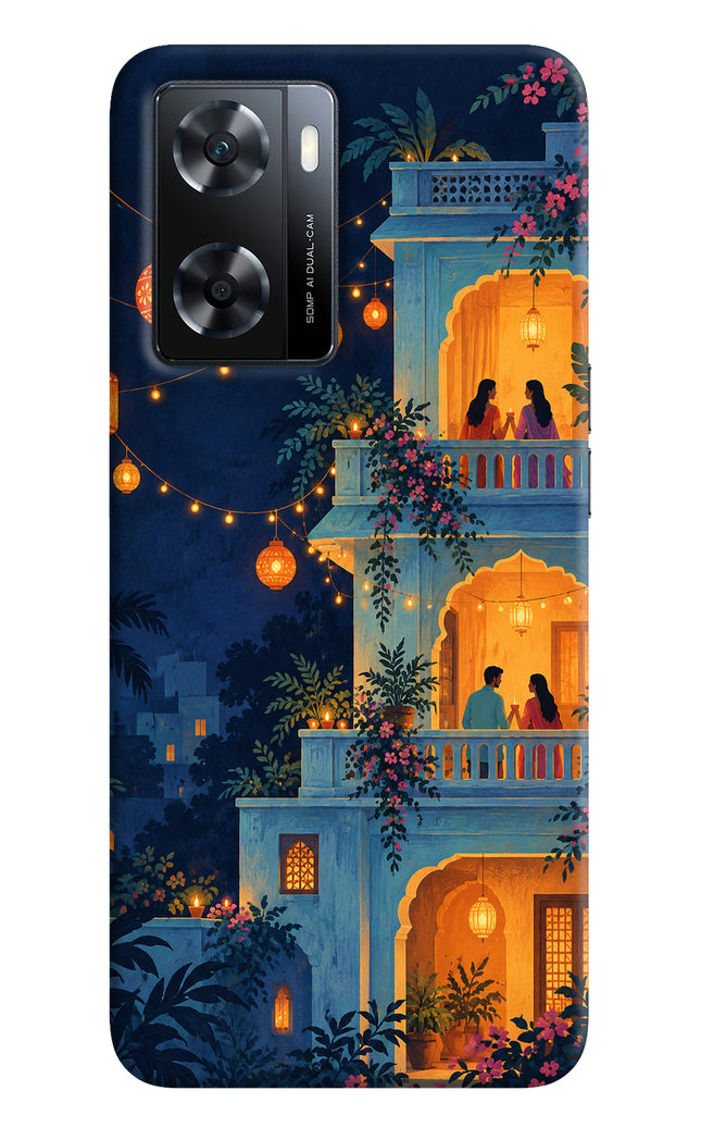 Balcony Glow OPPO A77s Hard Case Back Cover by Casekaro