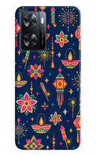 Festive Pop OPPO A77s Hard Case Back Cover by Casekaro