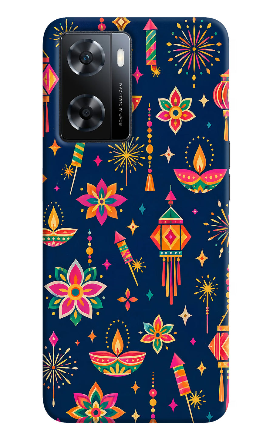 Festive Pop OPPO A77s Back Cover, Hard case