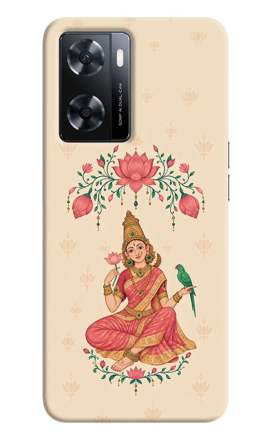 Goddess Lakshmi OPPO A77s Back Cover, Hard case