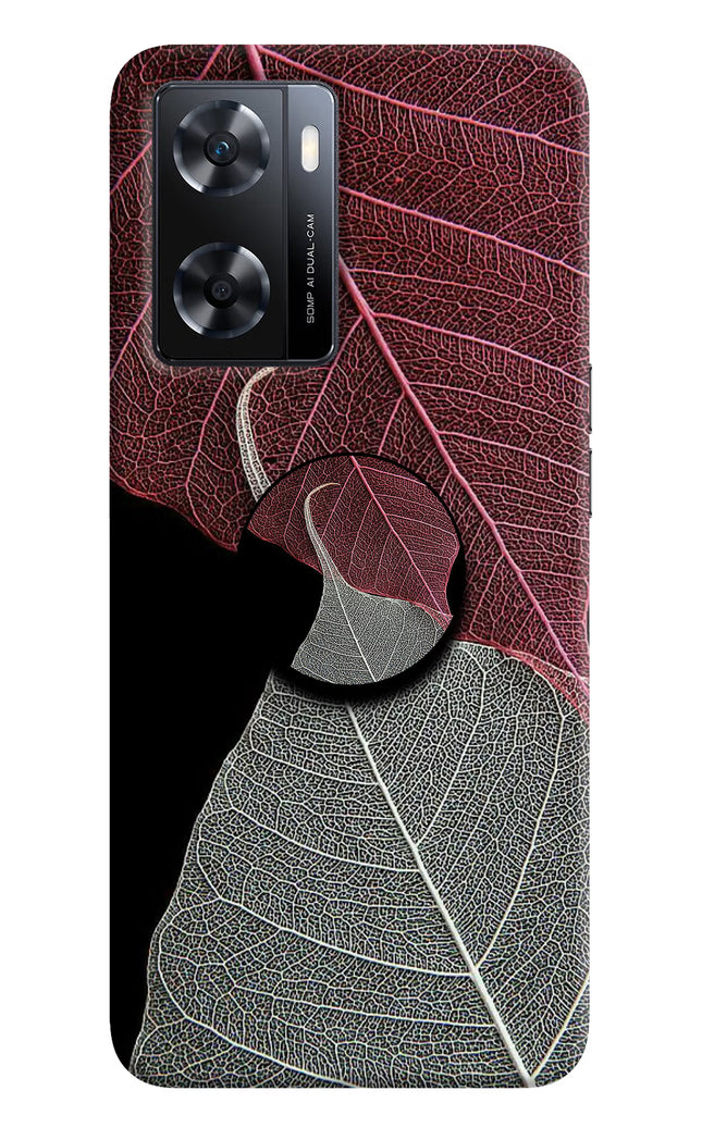 Leaf Pattern OPPO A77s Pop Case