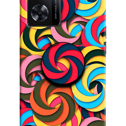 Spiral Pattern OPPO A77s Pop Case