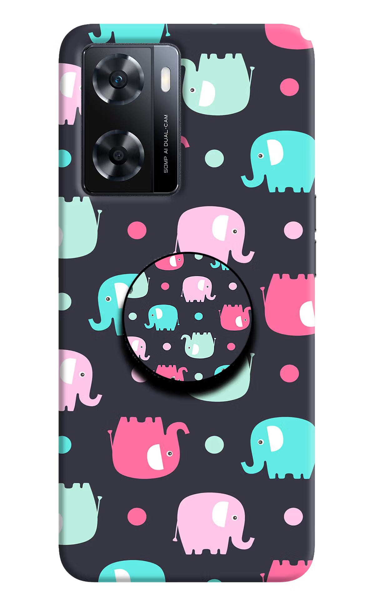 Baby Elephants OPPO A77s Pop Case
