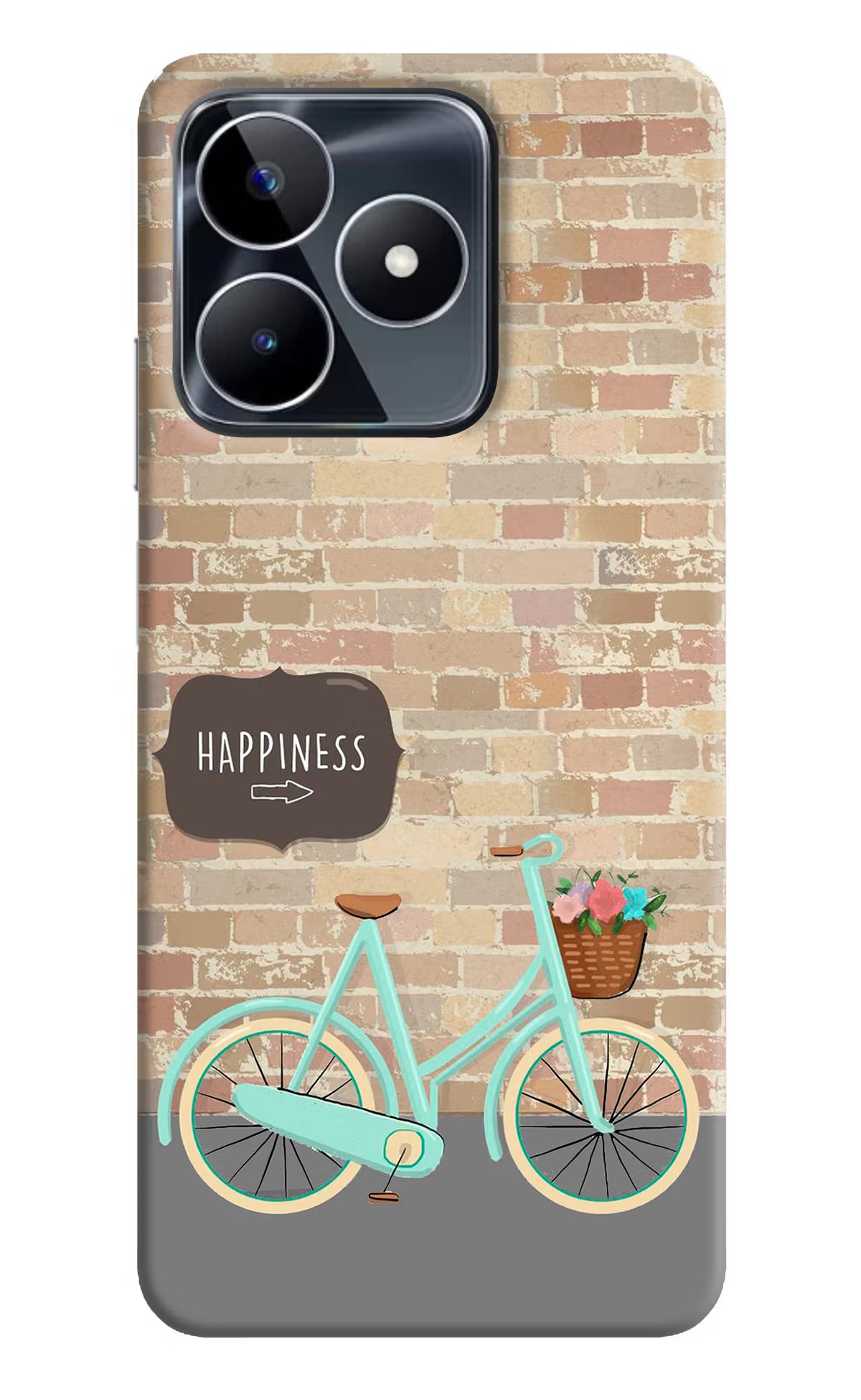 Happiness Artwork Realme Narzo N53 Back Cover