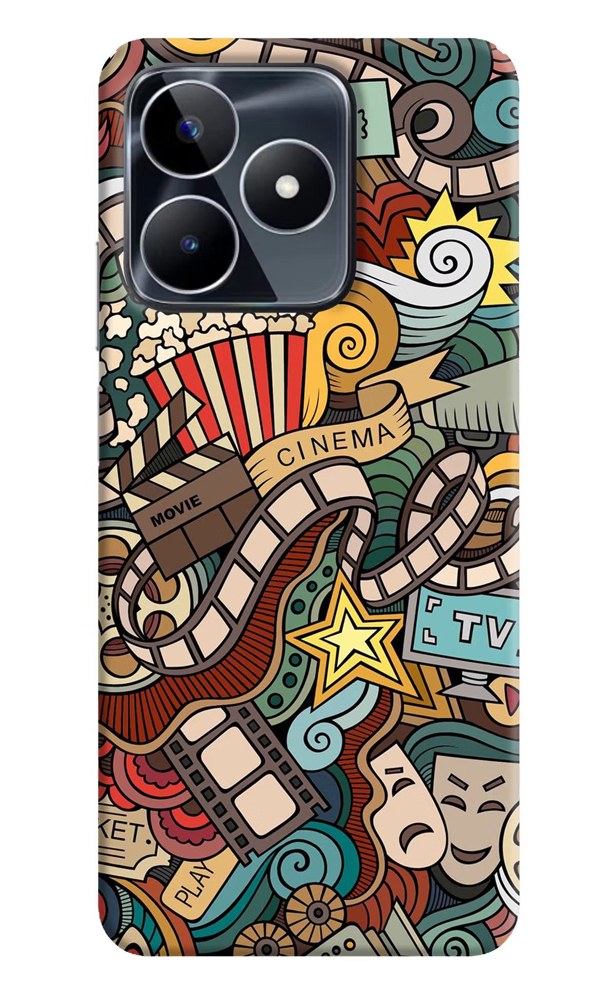 Cinema Abstract Realme Narzo N53 Back Cover