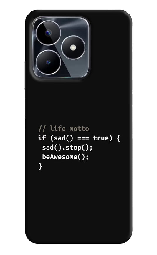 Life Motto Code Realme Narzo N53 Back Cover