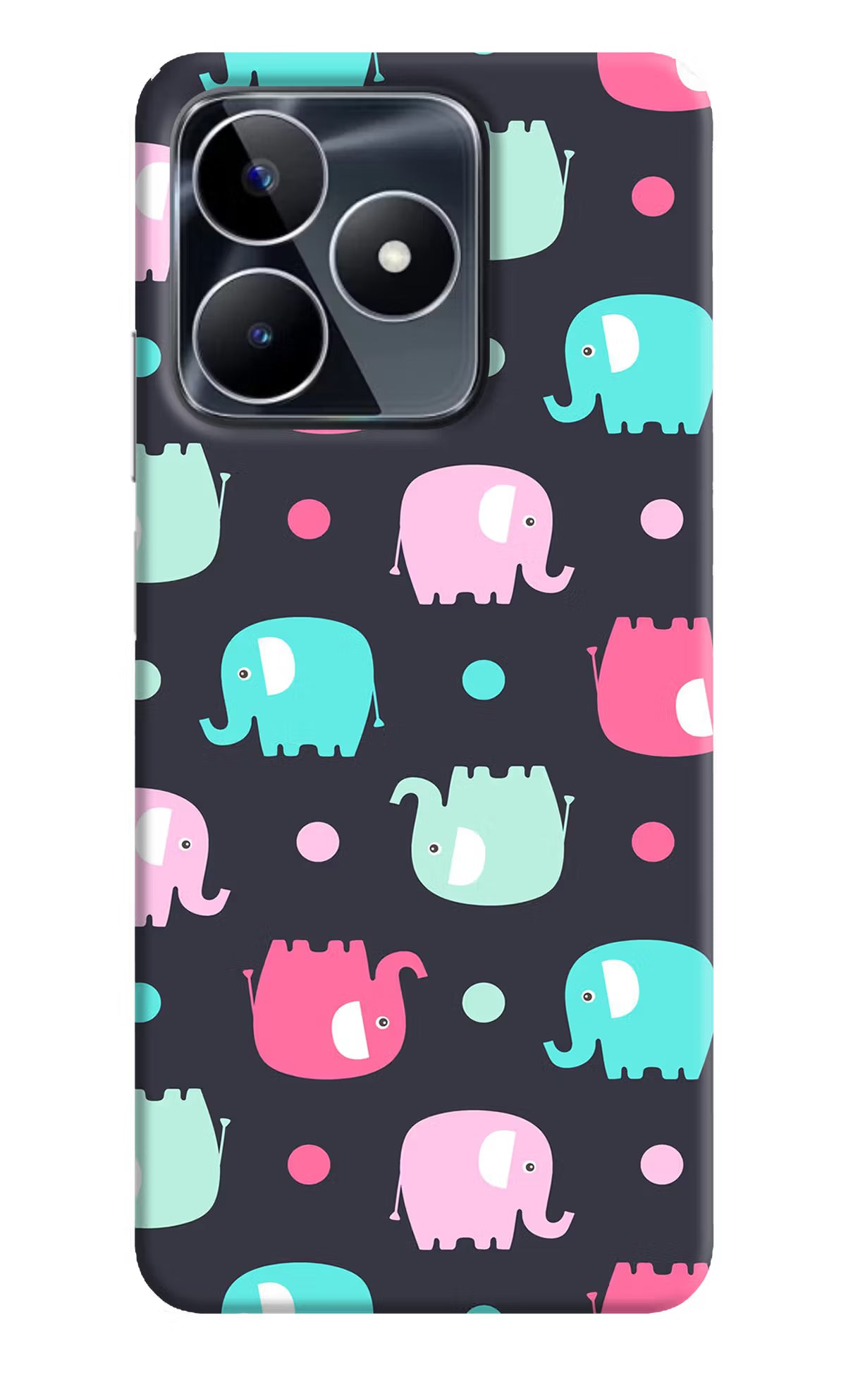 Elephants Realme Narzo N53 Back Cover
