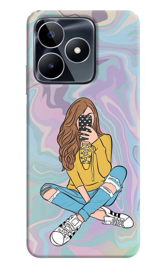 Selfie Girl Realme Narzo N53 Back Cover