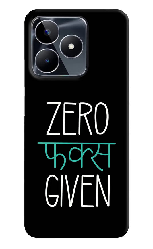 Zero Fucks Given Realme Narzo N53 Back Cover