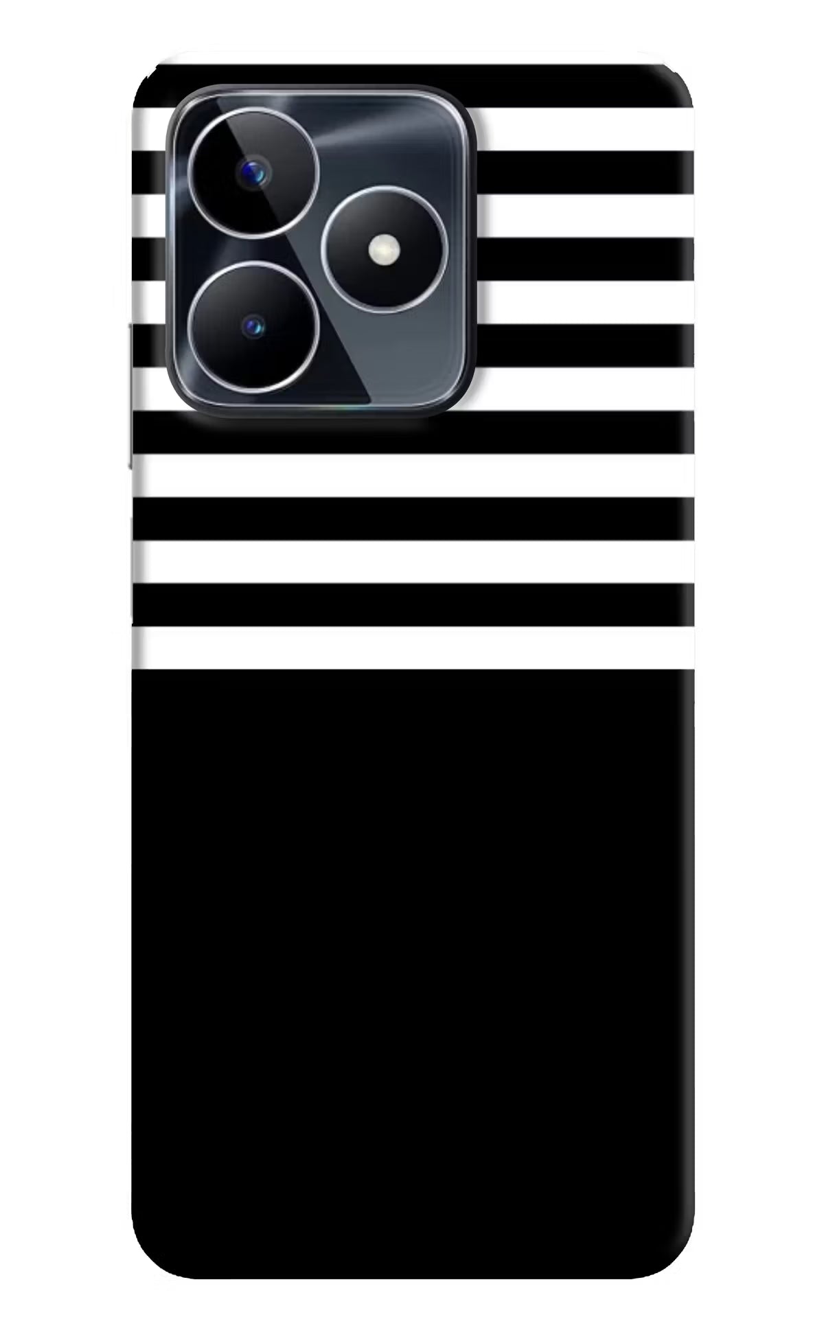 Black and White Print Realme Narzo N53 Back Cover