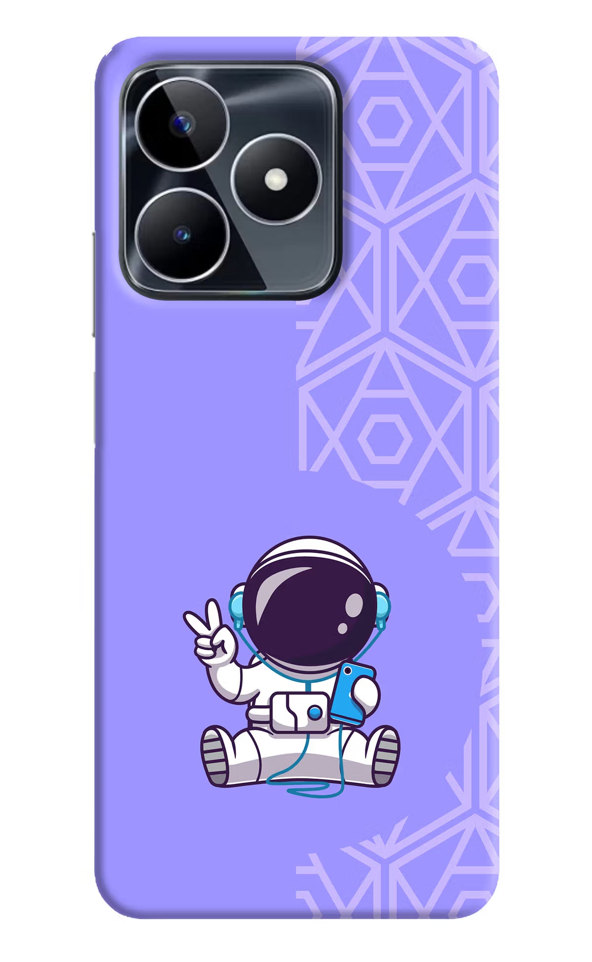 Cute Astronaut Chilling Realme Narzo N53 Back Cover
