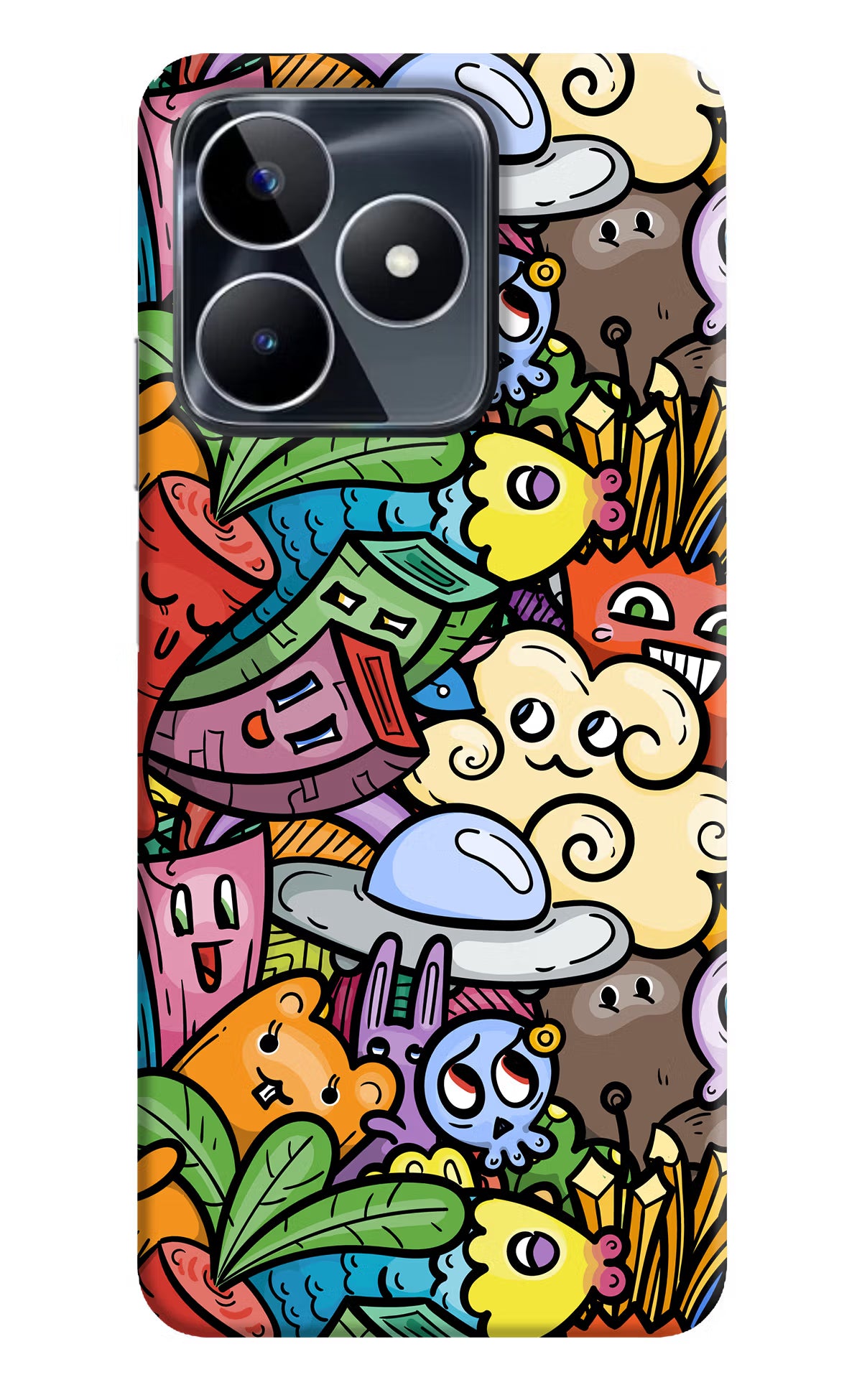 Veggie Doodle Realme Narzo N53 Back Cover