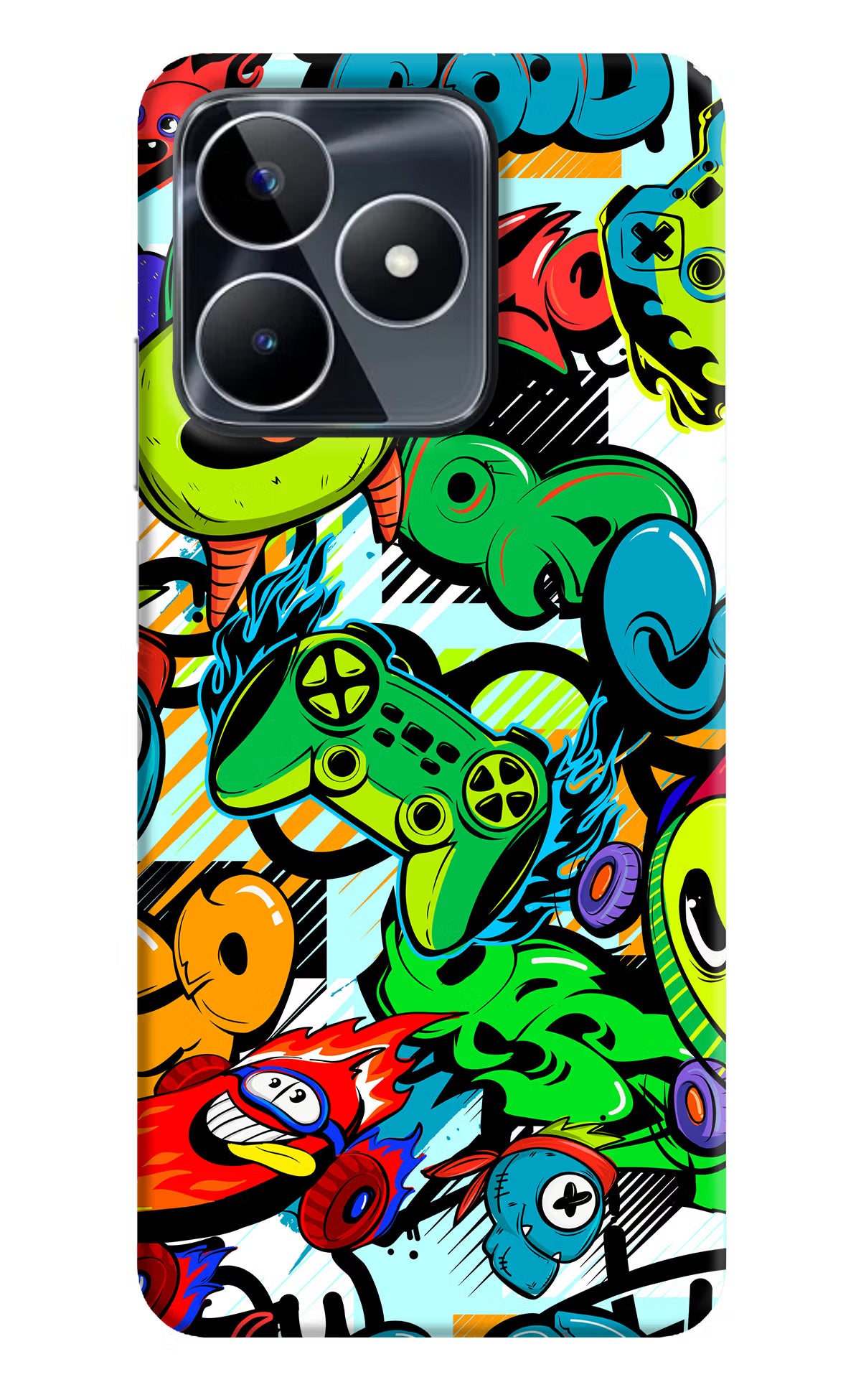 Game Doodle Realme Narzo N53 Back Cover