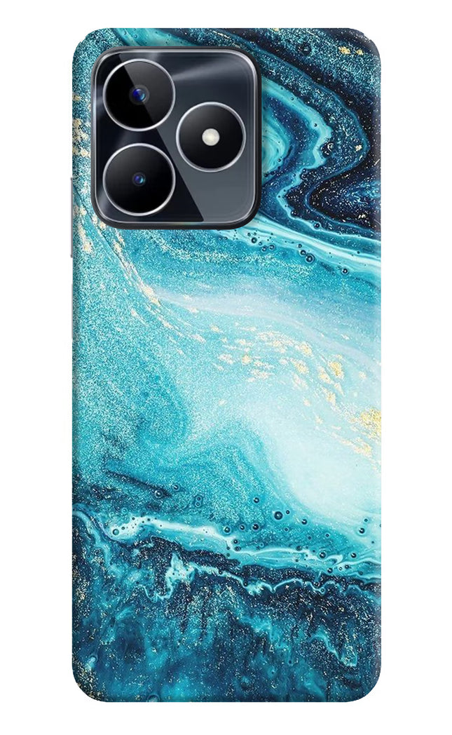 Blue Glitter Marble Realme Narzo N53 Back Cover
