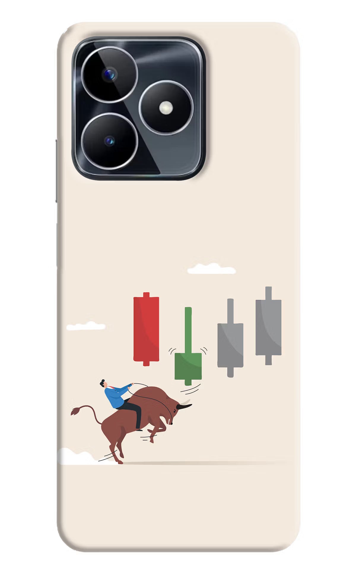Bull Trading Momentum Realme Narzo N53 Back Cover