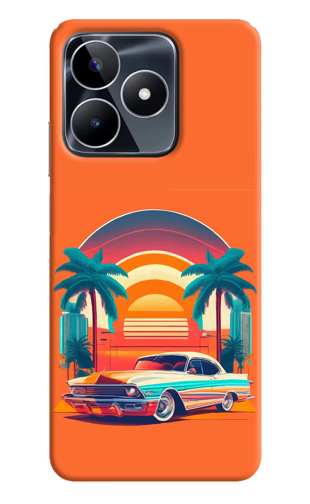Palm Drive 80s Realme Narzo N53 Back Cover