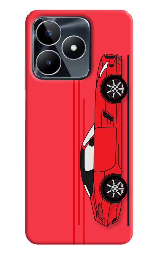 Red Velocity Realme Narzo N53 Back Cover