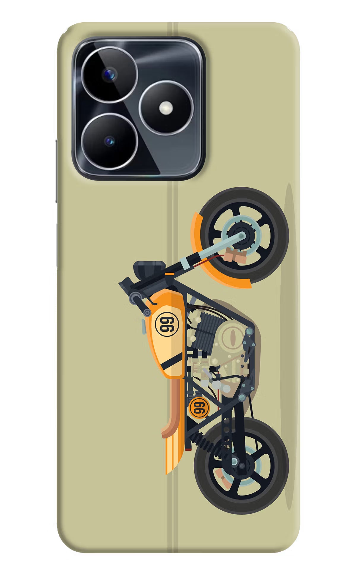 Vertical Speedster Realme Narzo N53 Back Cover