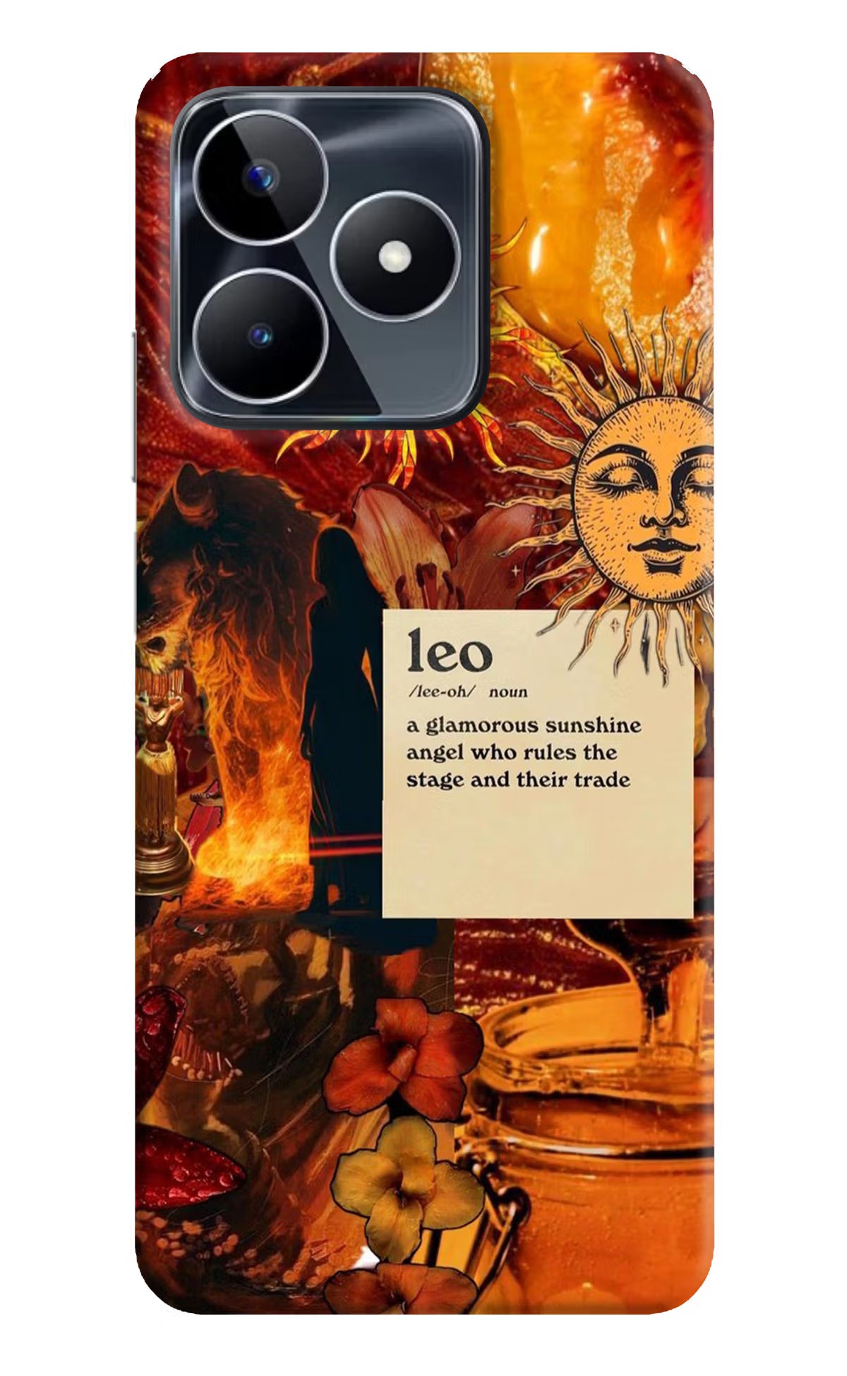 Leo Zodiac Realme Narzo N53 Back Cover