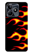 Side Sweep Flames Realme Narzo N53 Back Cover