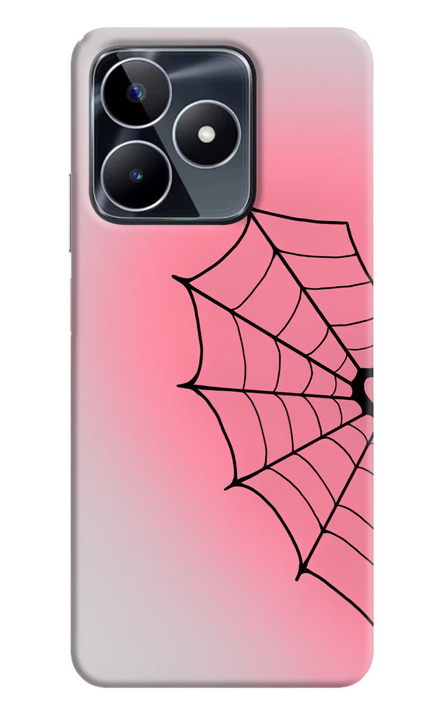 Pink Web Realme Narzo N53 Hard Case Back Cover by Casekaro