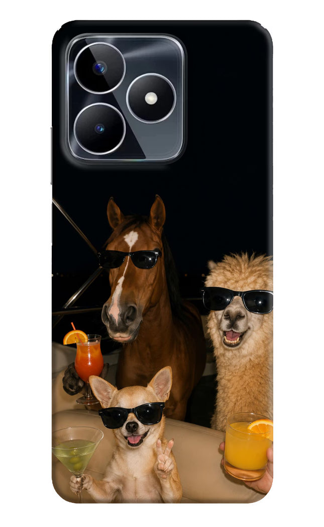 Party Squad Realme Narzo N53 Hard Case Back Cover by Casekaro