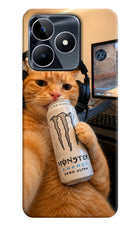 Gamer Cat Energy Realme Narzo N53 Hard Case Back Cover by Casekaro