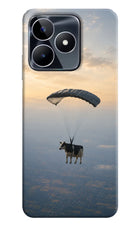 Skydiving Cow Realme Narzo N53 Hard Case Back Cover by Casekaro