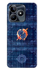 Koi Blue Realme Narzo N53 Hard Case Back Cover by Casekaro