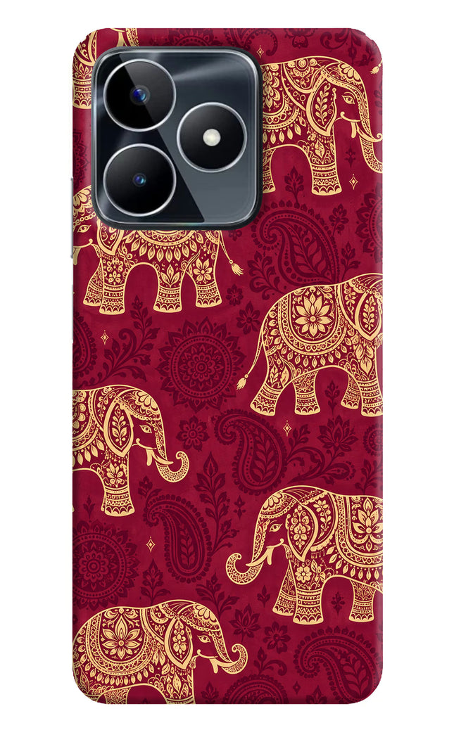 Maroon Elephant Realme Narzo N53 Hard Case Back Cover by Casekaro