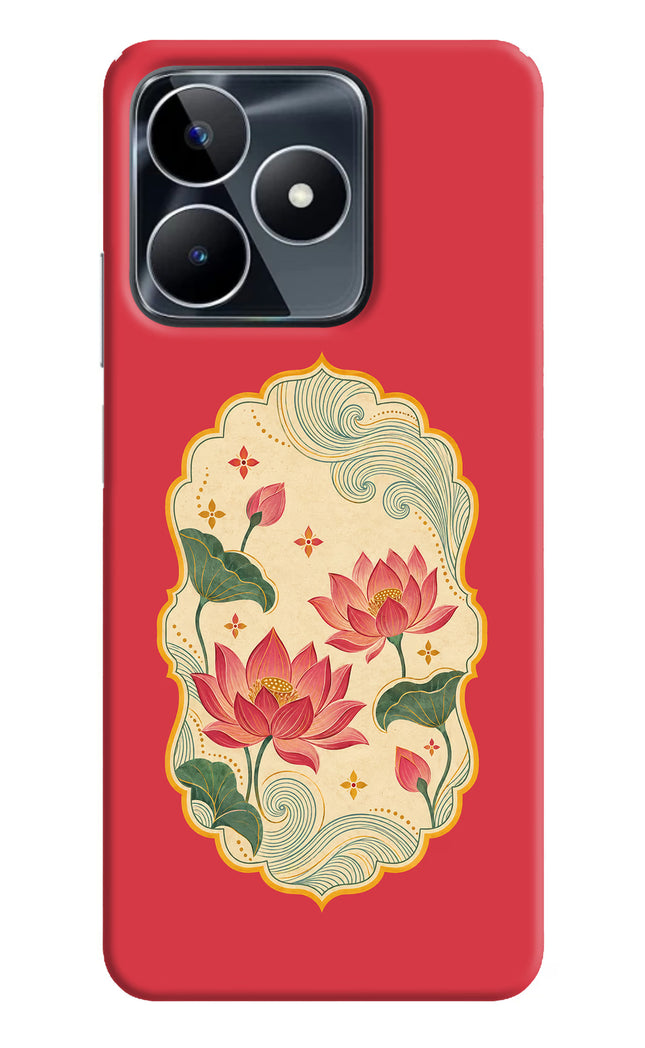 Pink Lotus Realme Narzo N53 Hard Case Back Cover by Casekaro
