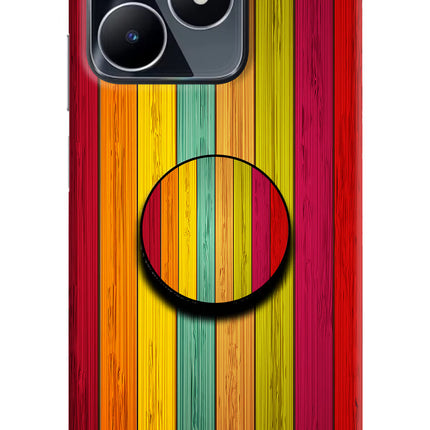 Multicolor Wooden Realme Narzo N53 Pop Case