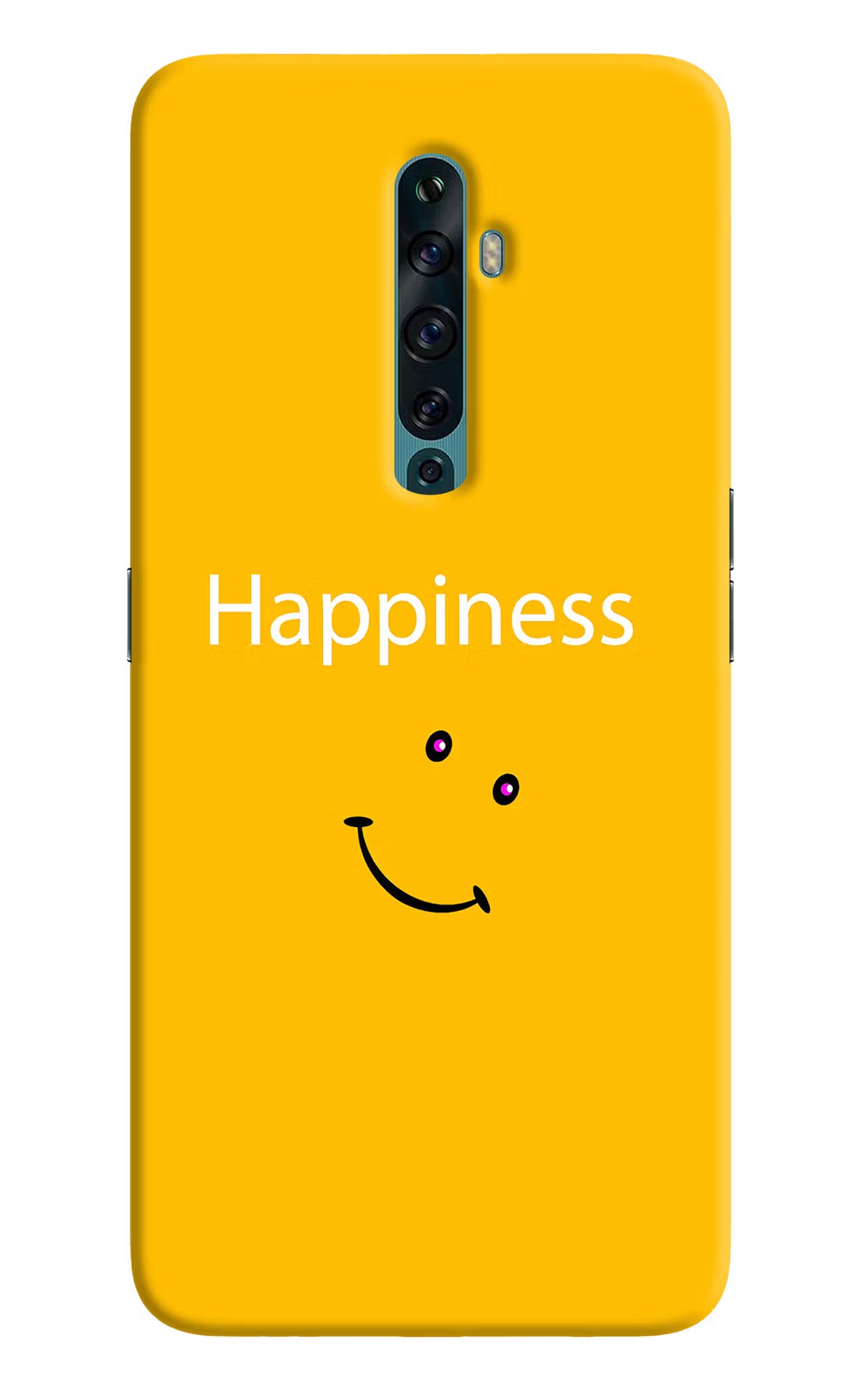 Happiness With Smiley Oppo Reno2 F Back Cover