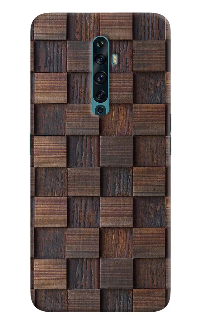 Wooden Cube Design Oppo Reno2 F Back Cover