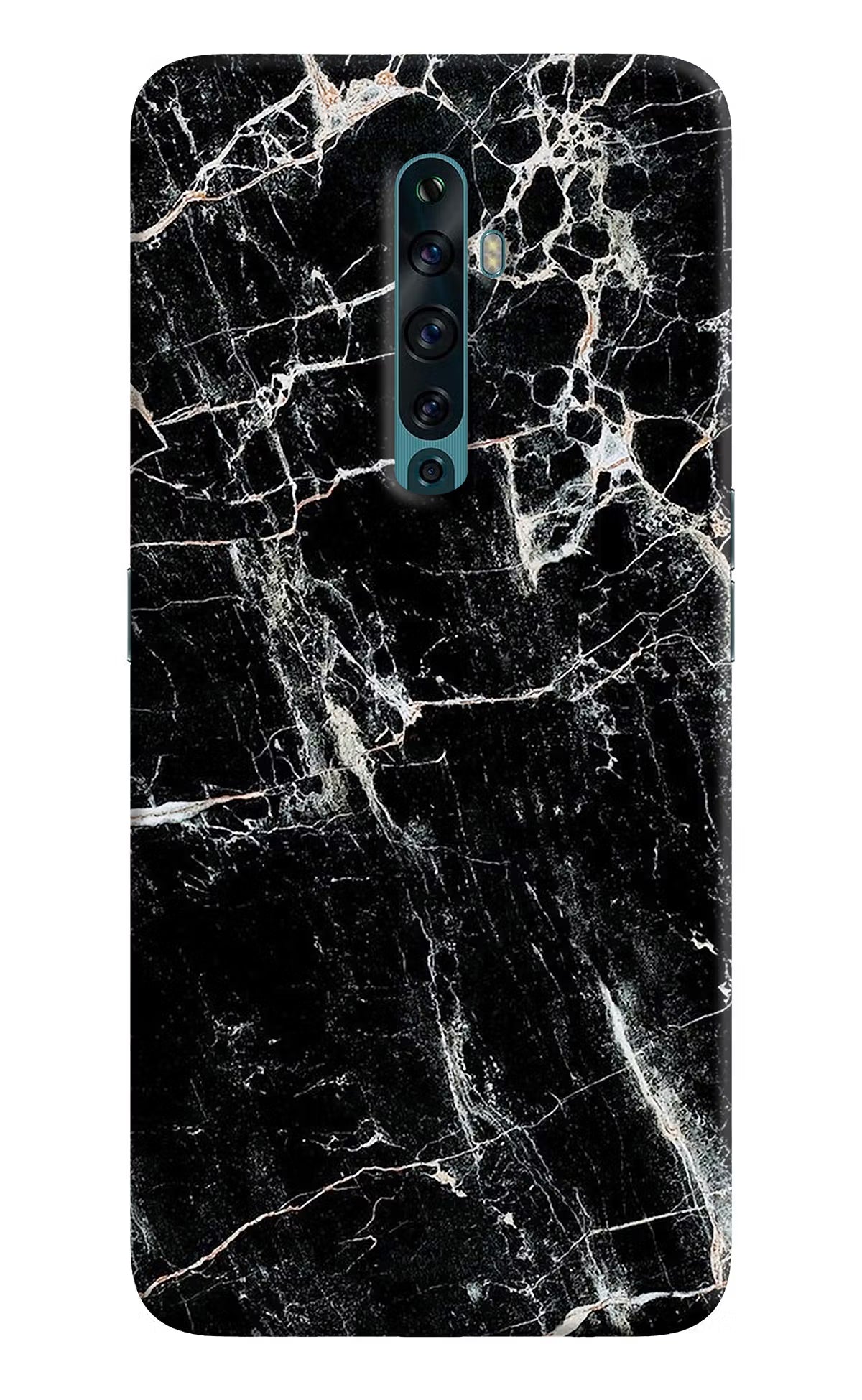 Black Marble Texture Oppo Reno2 F Back Cover