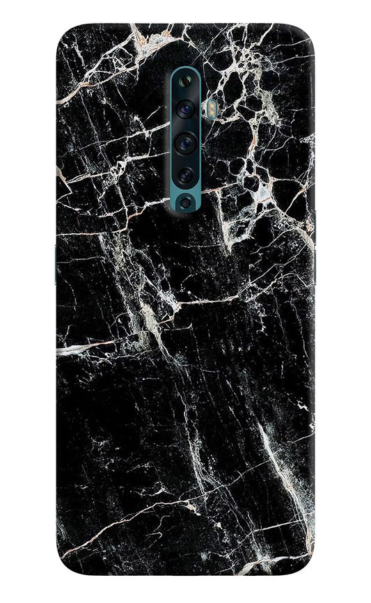 Black Marble Texture Oppo Reno2 F Back Cover