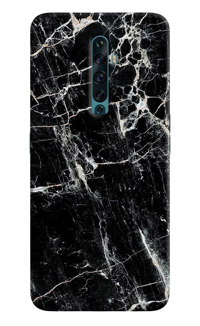 Black Marble Texture Oppo Reno2 F Back Cover