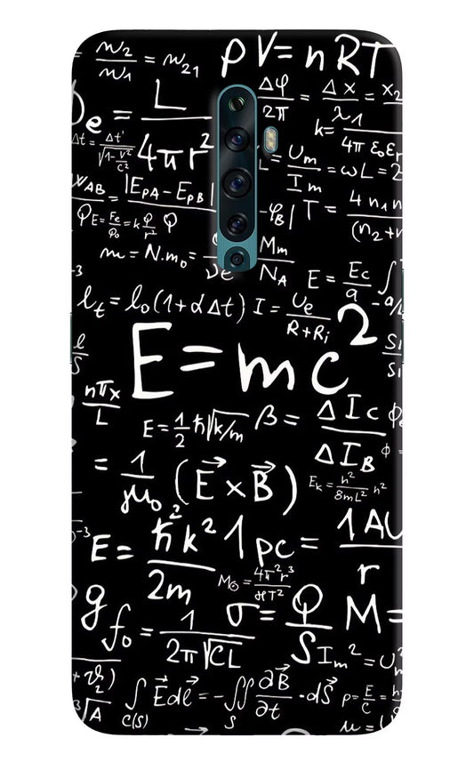 Physics Formula Oppo Reno2 F Back Cover