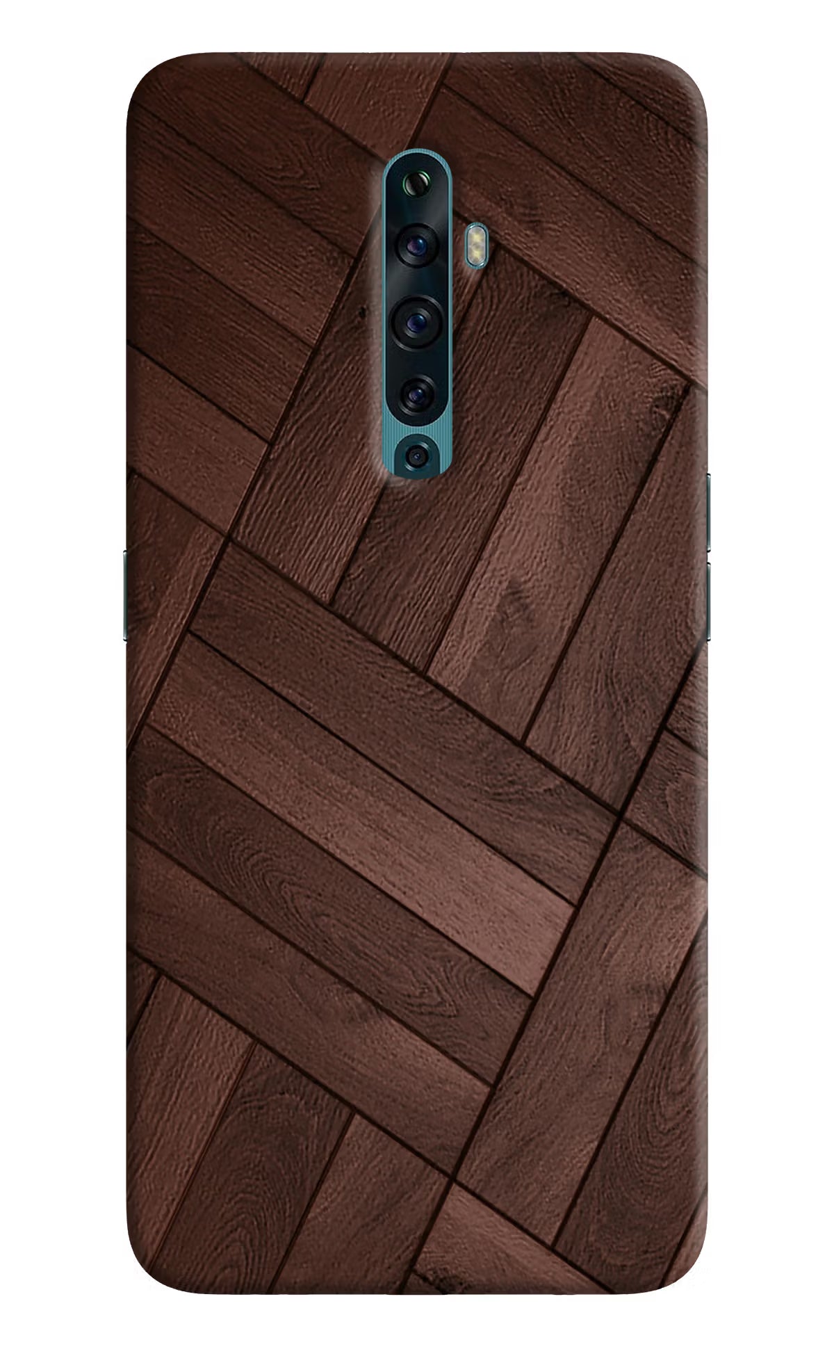 Wooden Texture Design Oppo Reno2 F Back Cover