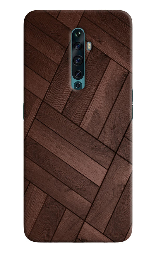 Wooden Texture Design Oppo Reno2 F Back Cover