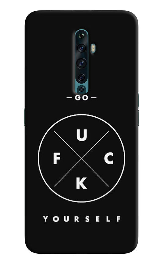 Go Fuck Yourself Oppo Reno2 F Back Cover