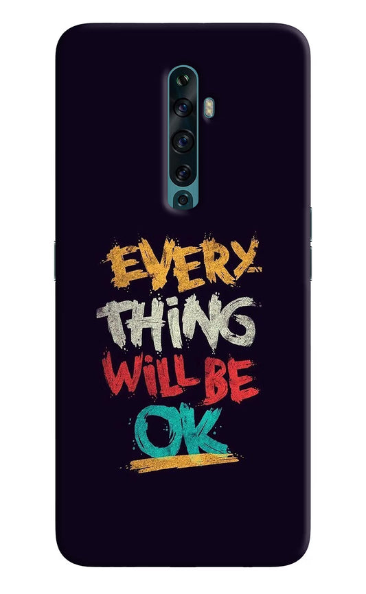 Everything Will Be Ok Oppo Reno2 F Back Cover
