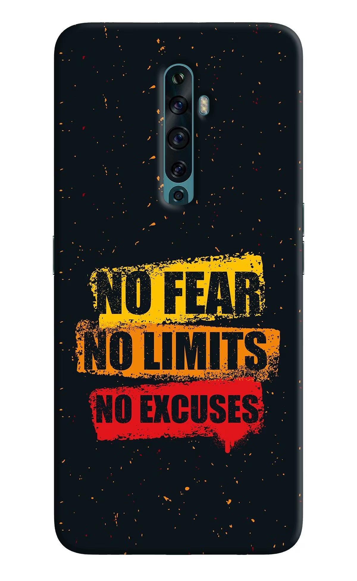 No Fear No Limits No Excuse Oppo Reno2 F Back Cover