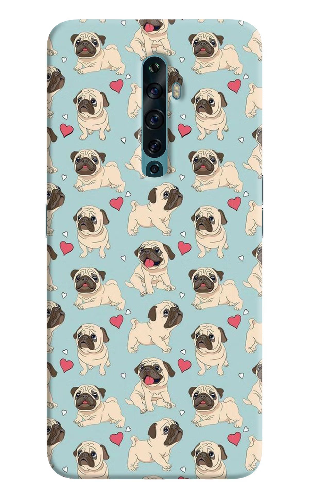 Pug Dog Oppo Reno2 F Back Cover