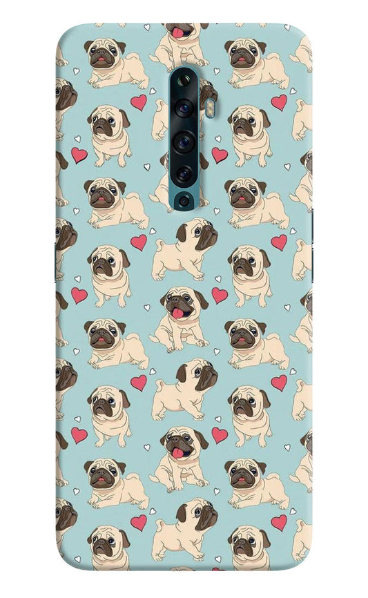 Pug Dog Oppo Reno2 F Back Cover
