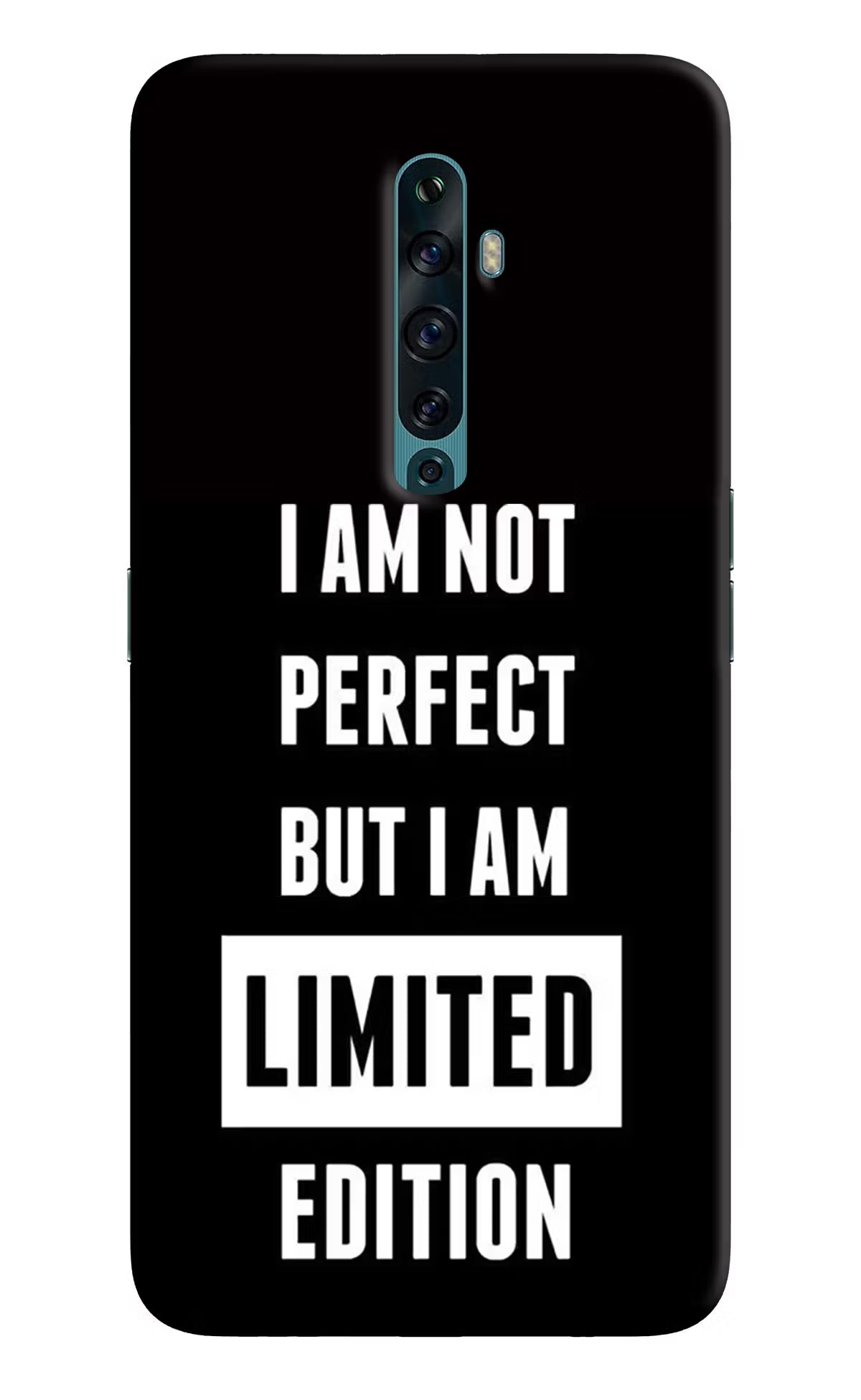 I Am Not Perfect But I Am Limited Edition Oppo Reno2 F Back Cover