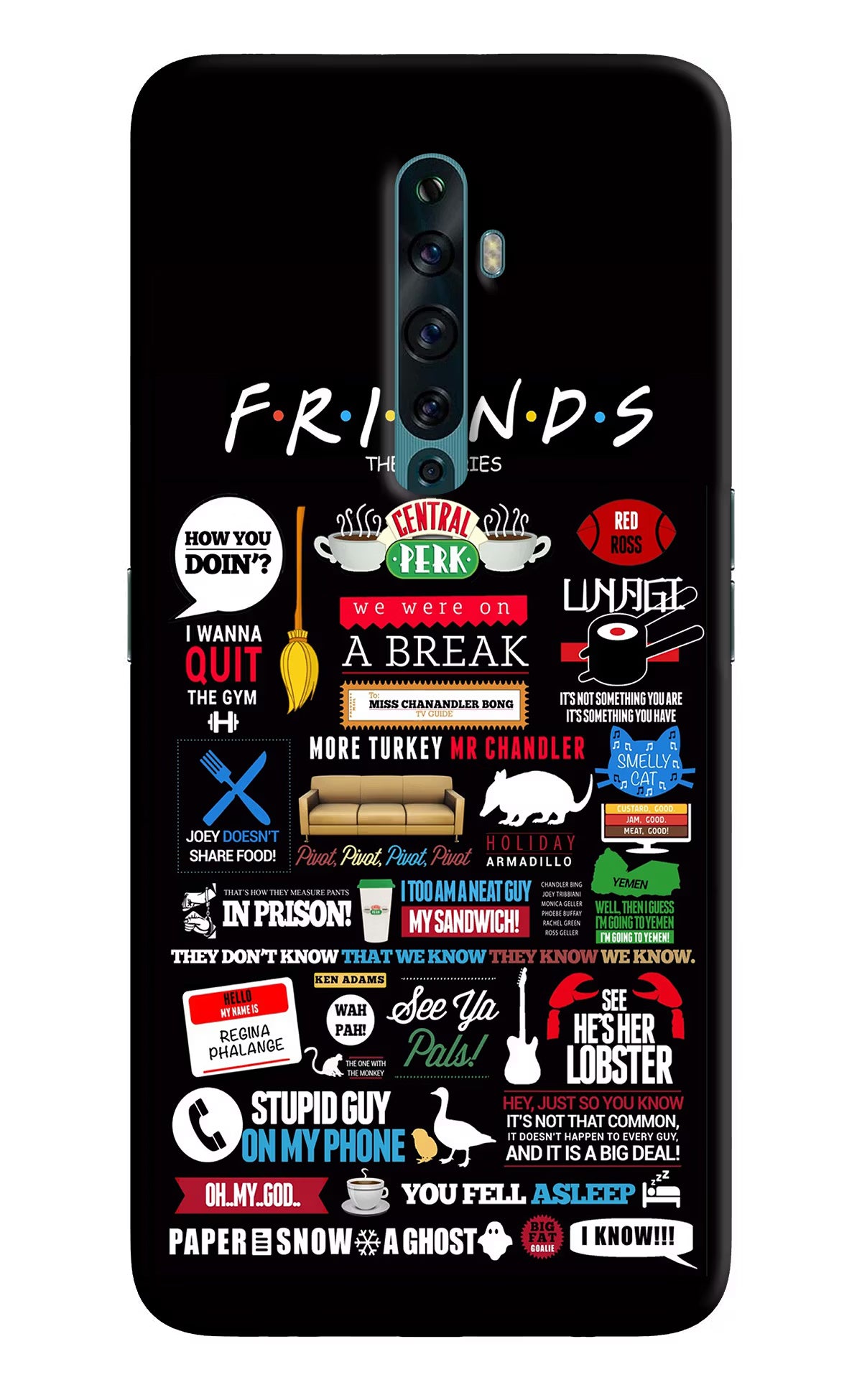 FRIENDS Oppo Reno2 F Back Cover