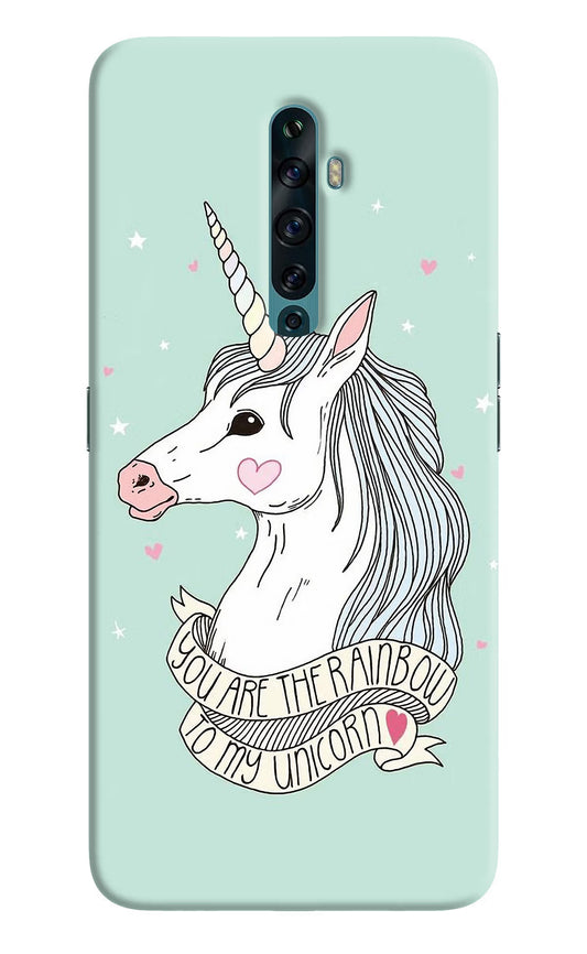 Unicorn Wallpaper Oppo Reno2 F Back Cover