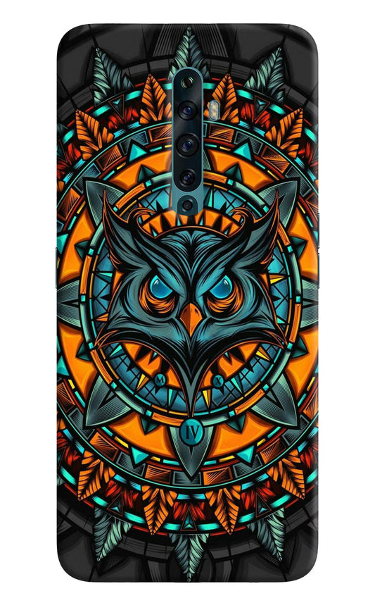 Angry Owl Art Oppo Reno2 F Back Cover