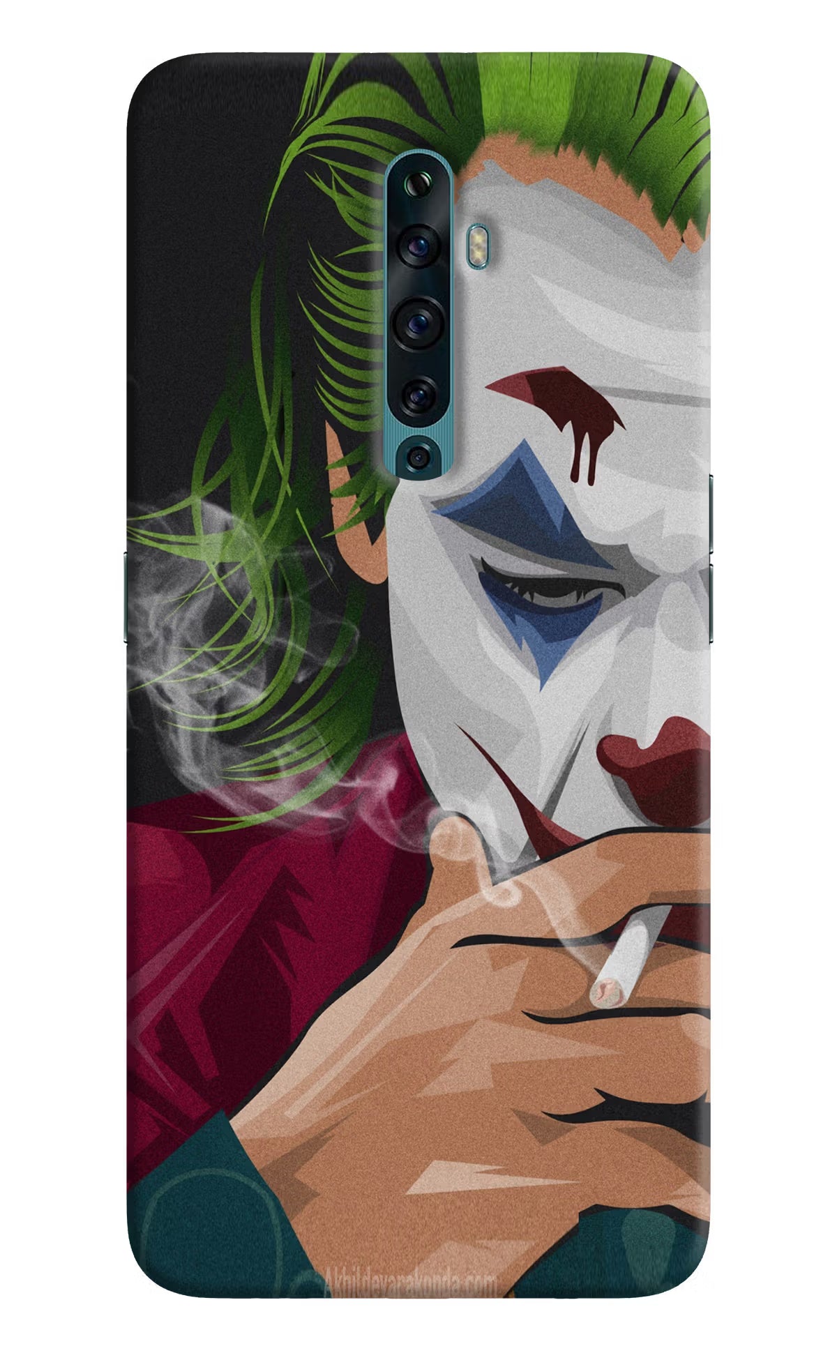 Joker Smoking Oppo Reno2 F Back Cover